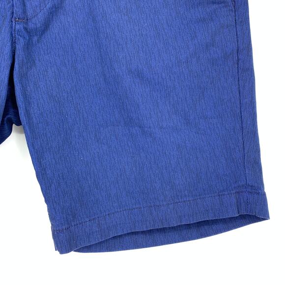 AG Adriano Goldschmeid Wanderer Slim Trouser Short Mens Size 32 Blue Print - Picture 5 of 9